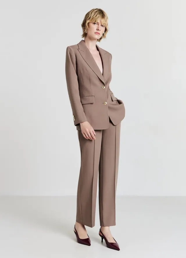 Calliope pantalon droit femme M bouton doré