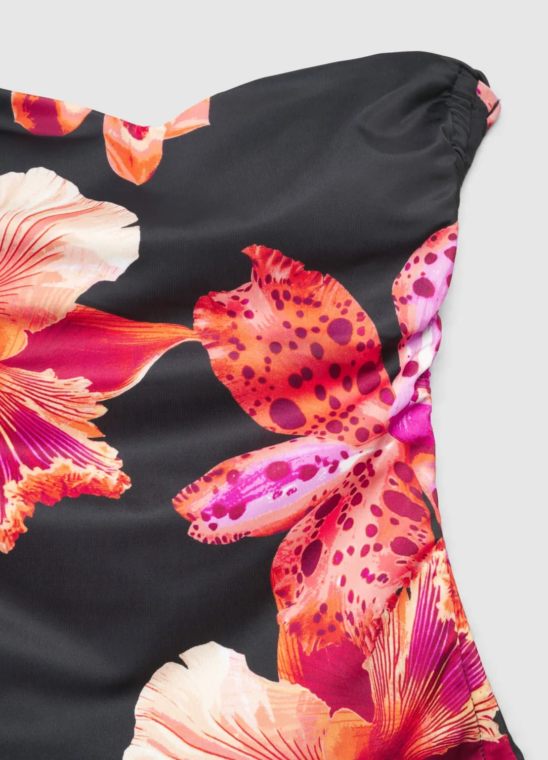 Calliope maillot 1 pièce femme bandeau floral à lacets