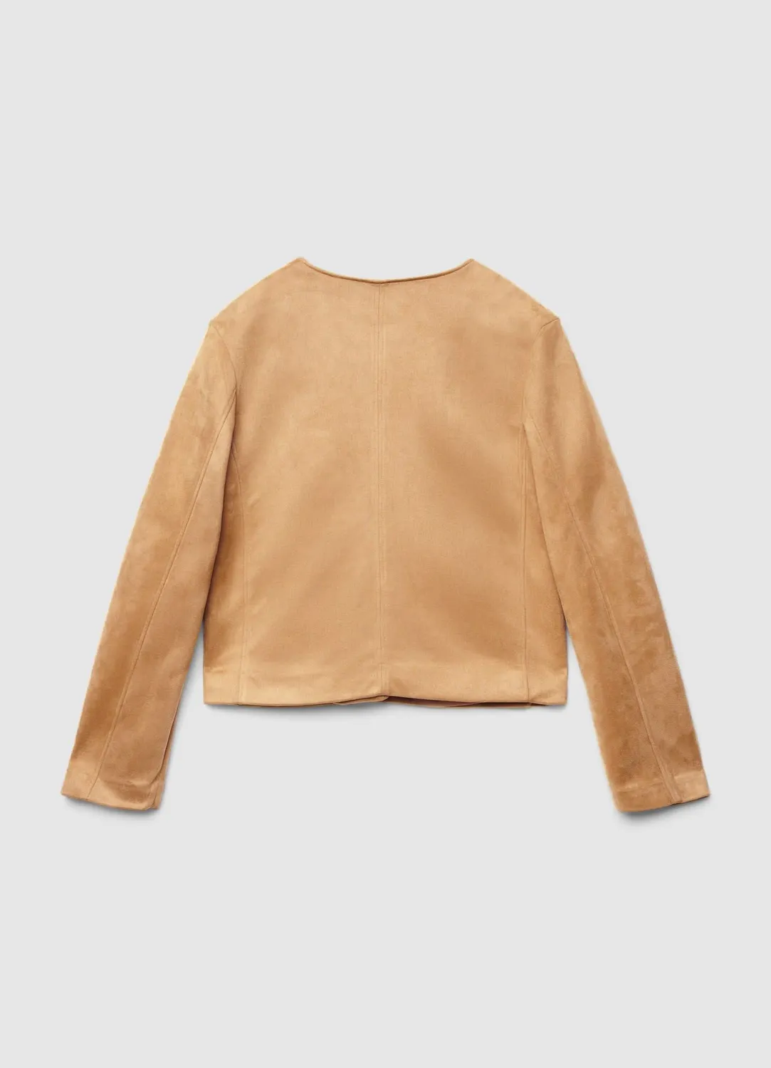 Calliope veste effet suédé boutons femme unie
