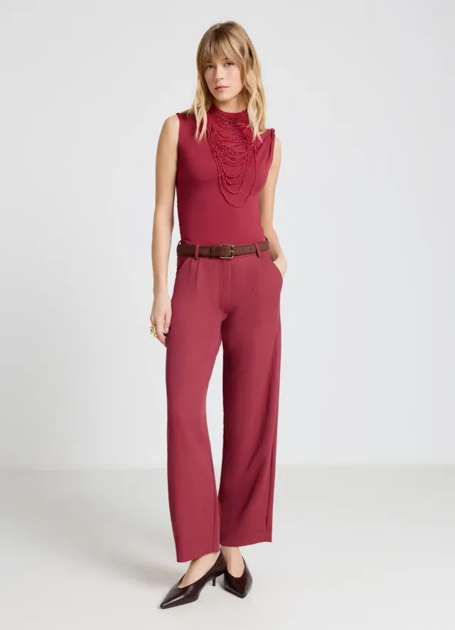 Calliope top asymétrique femme drapé à nœud