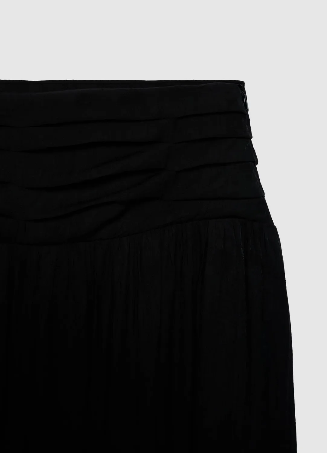 Calliope Jacquard jupe longue femme taille drapée