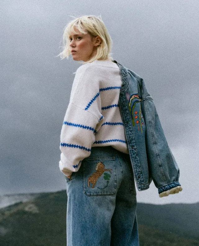 Tinsels Finland pull laine écru