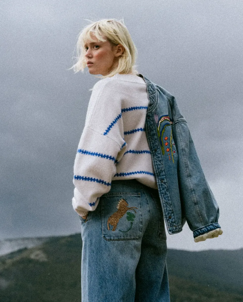Tinsels Finland pull laine écru