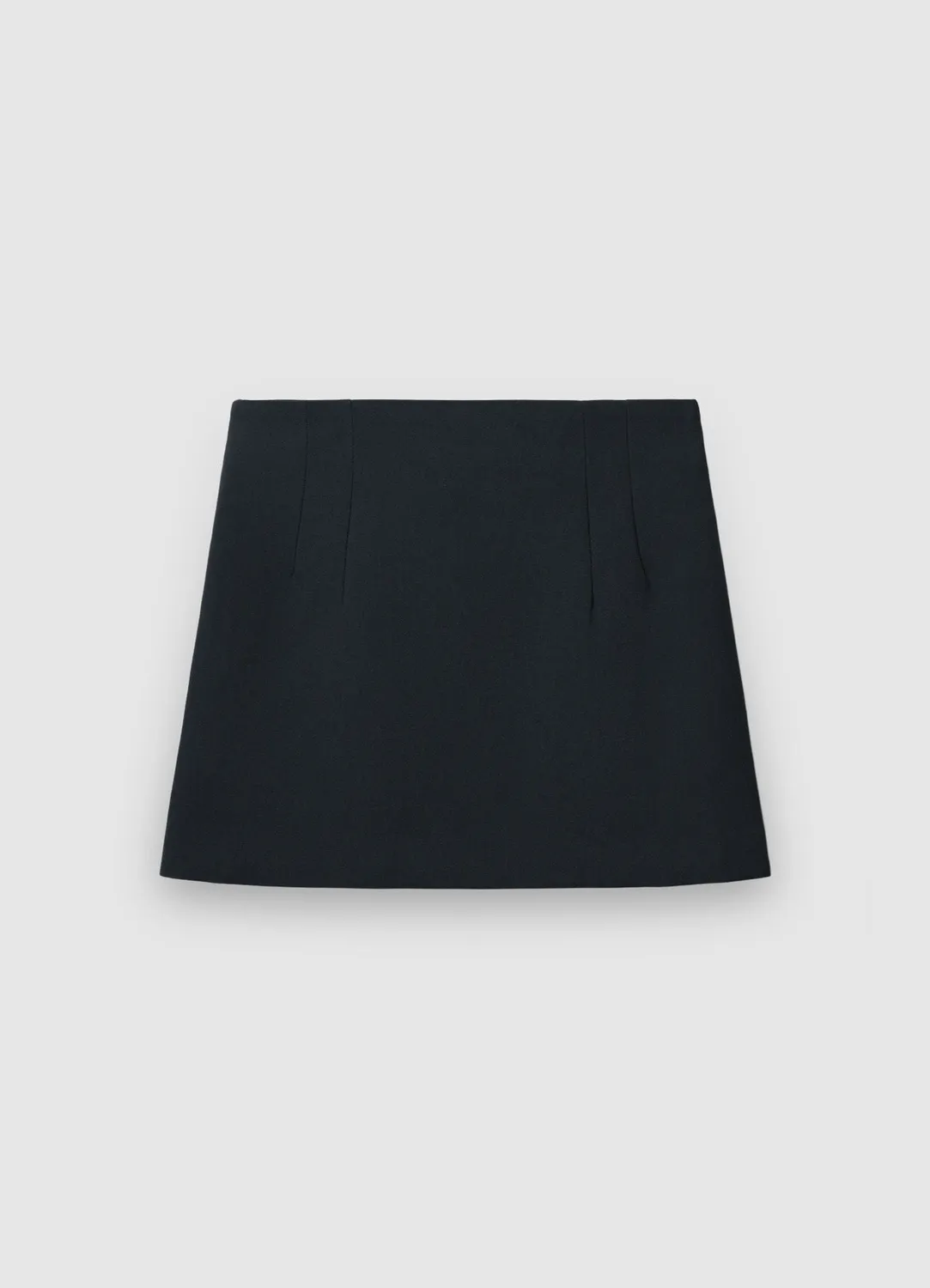 Calliope Minijupe pinces zip latéral unie femme