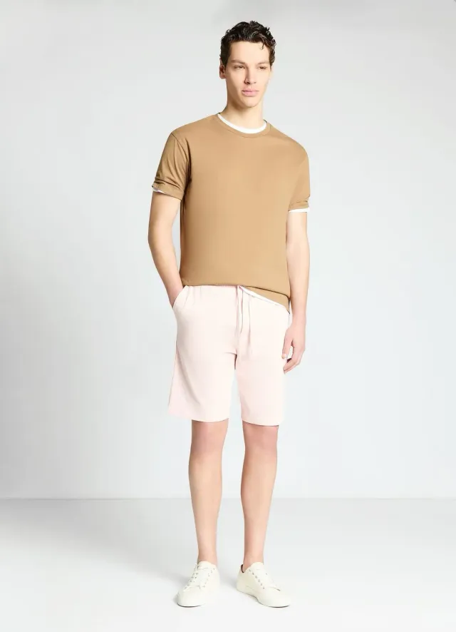 Calliope Short jogging homme uni cordon poches