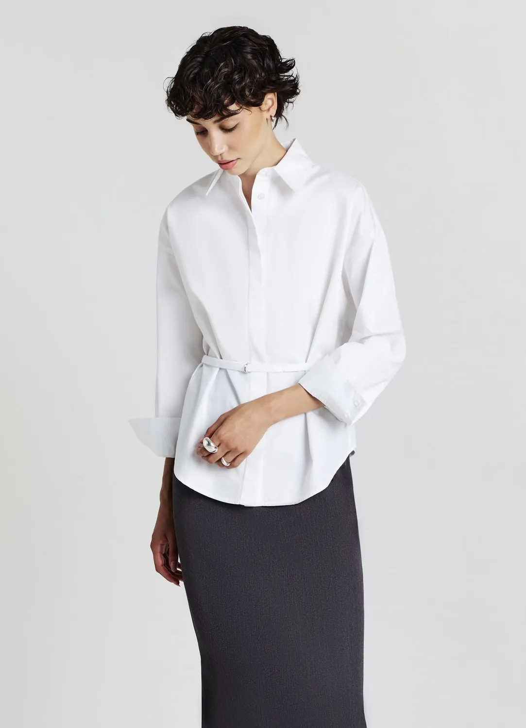 Calliope Chemise coton femme à ceinture