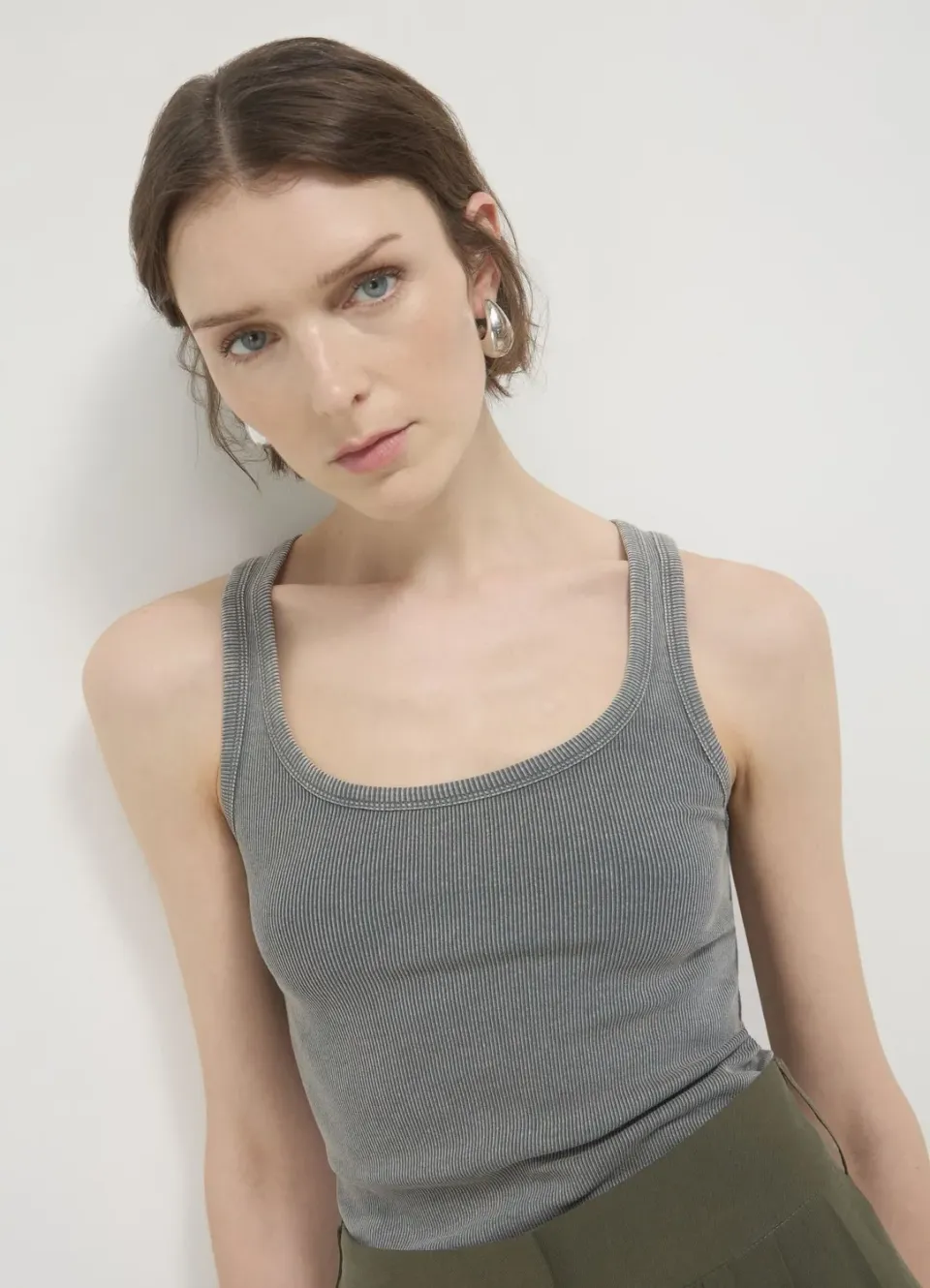 Calliope Costina top femme coton à côtes