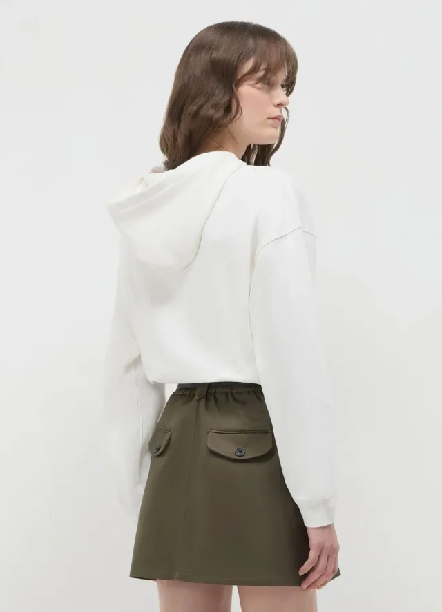 Calliope mini-jupe à pinces avec ceinture femme