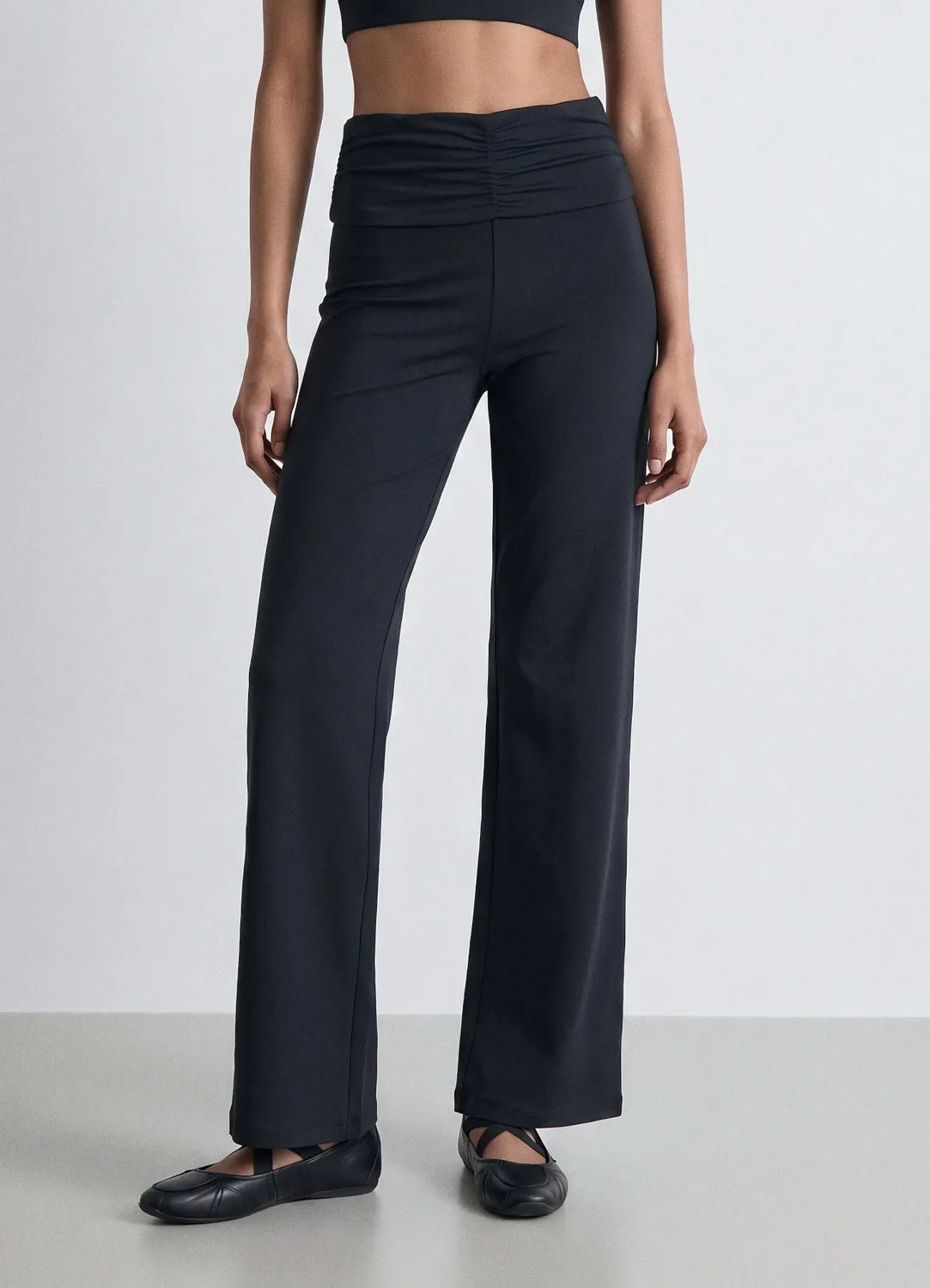 Calliope legging flare taille haute femme uni