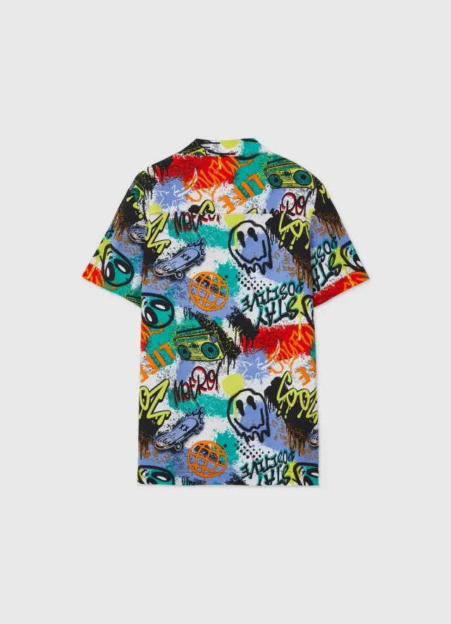 Calliope chemise graffiti chemise enfant manches courtes