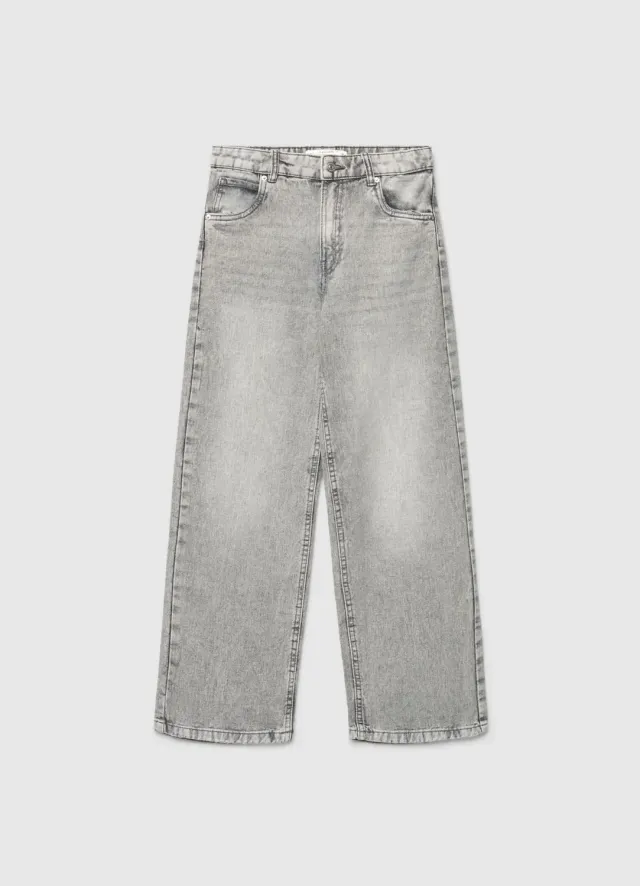 Calliope Wide Leg jean fille uni coupe large
