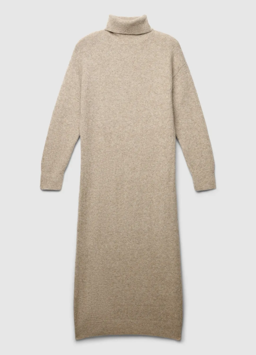 Calliope robe col roulé maille femme midi