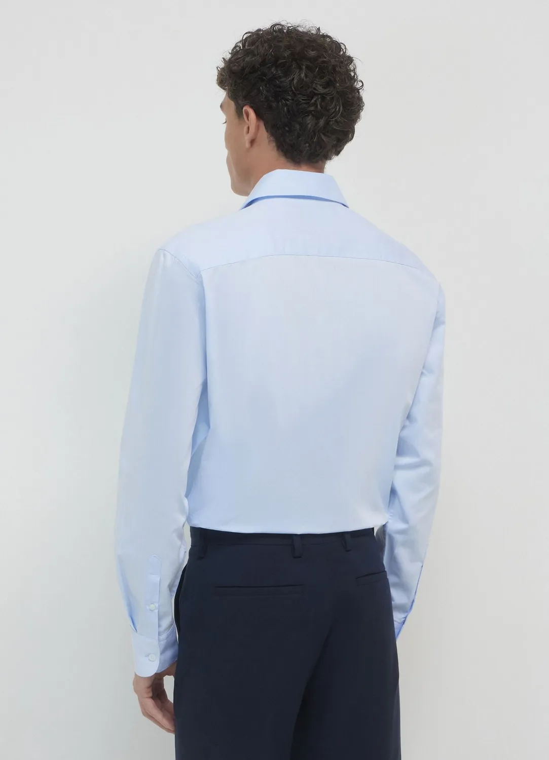 Calliope chemise unie homme coton manches longues