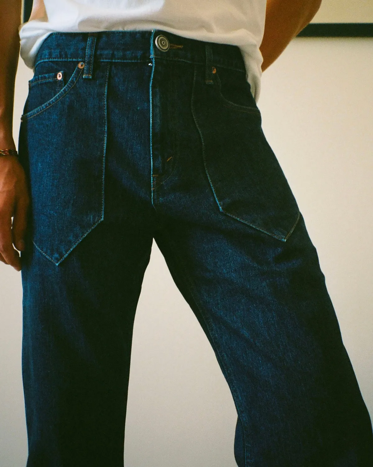 Erevan Okayama indigo selvedge jean flare