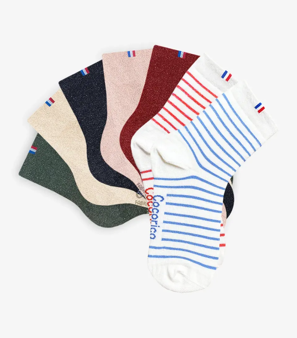 Cocorico Semainier Chaussettes femme x7 coton