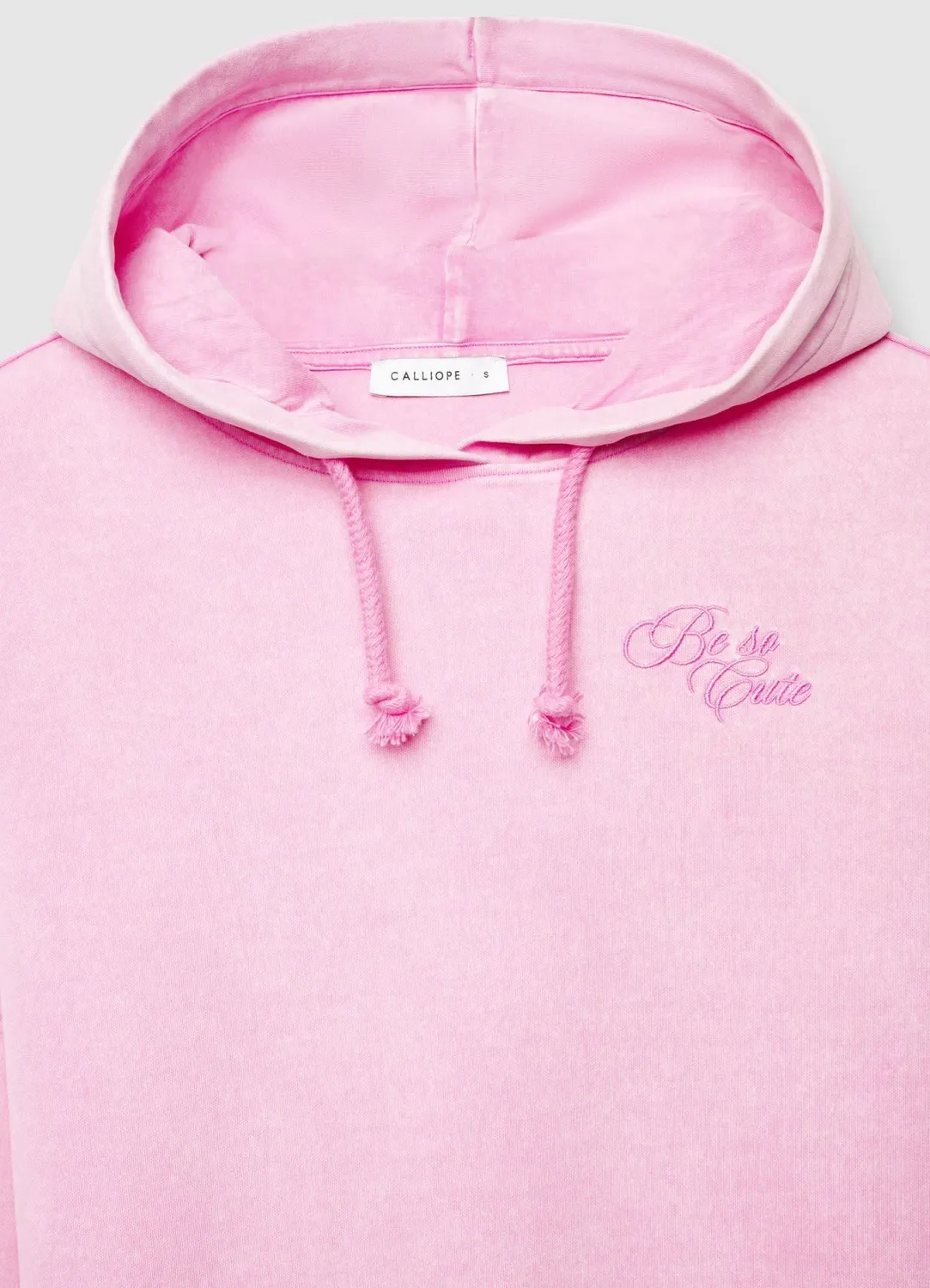 Calliope sweat capuche femme écriture brodée