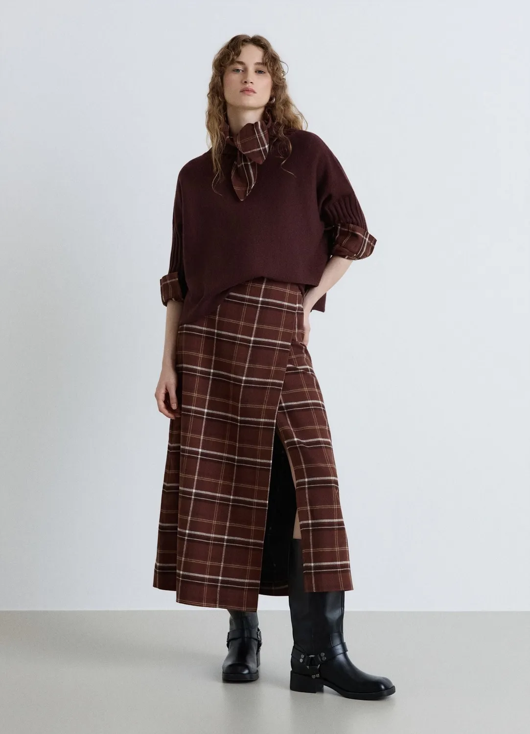 Calliope pull col rond femme manches 3/4