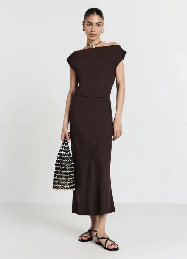 Calliope robe épaule dénudée femme mini