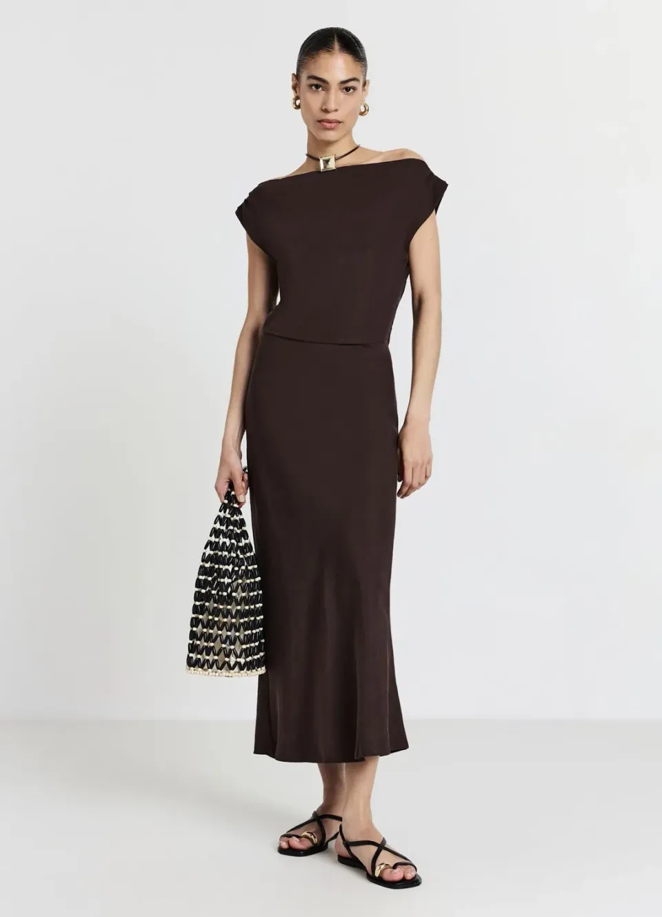 Calliope robe épaule dénudée femme mini