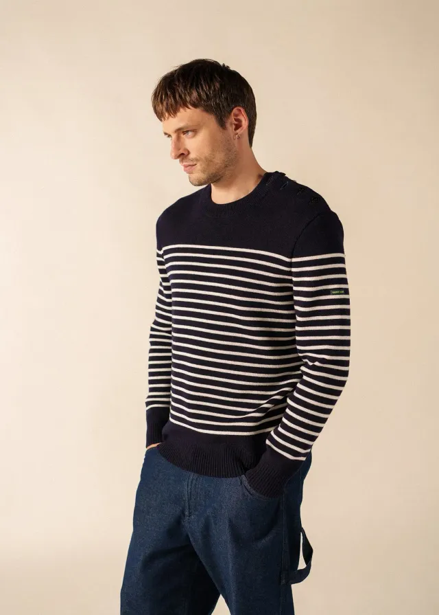 Saint James Binic pull marin phosphorescent marine
