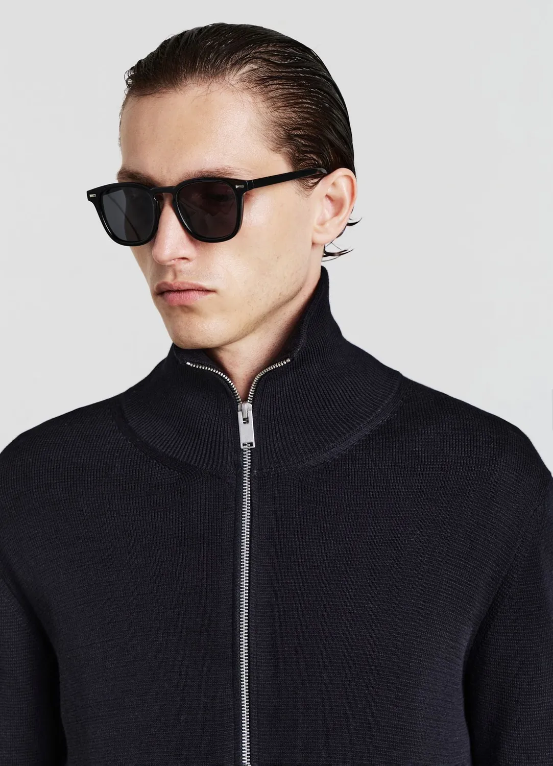 Calliope Cardigan Zip Homme Col Montant