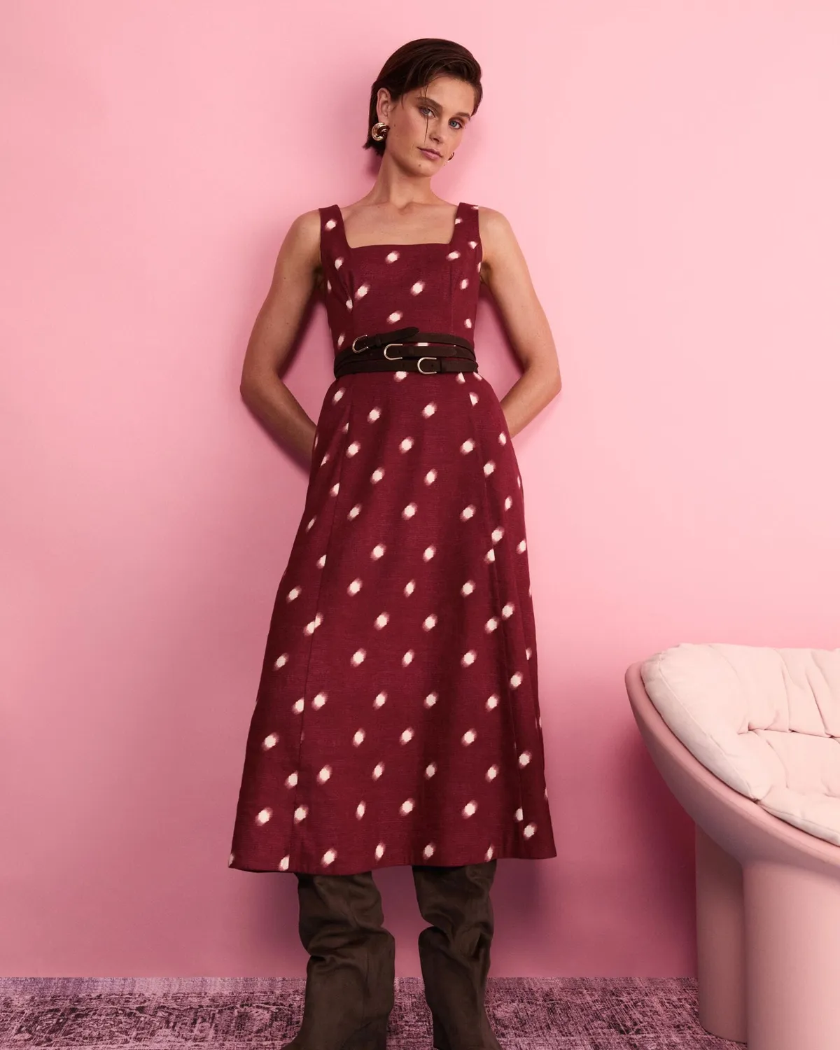 SportsCraft Rosa robe nuisette midi femme