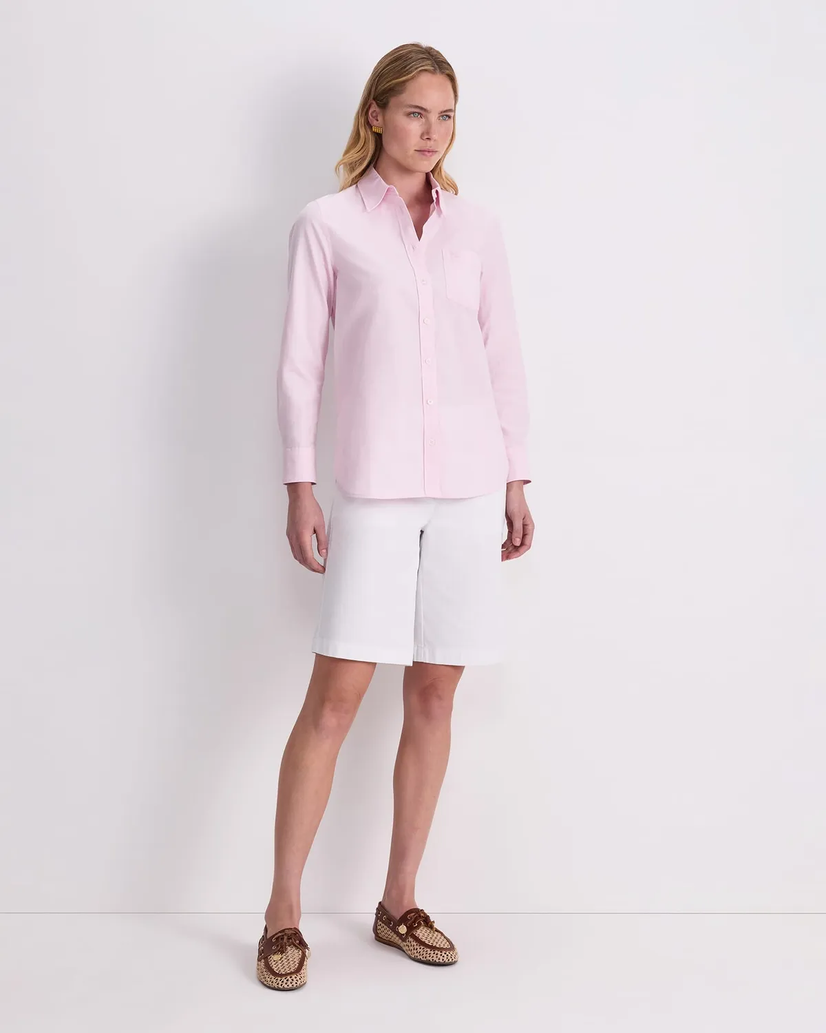 Sportscraft Long Sleeve Oxford Shirt chemise oxford coton