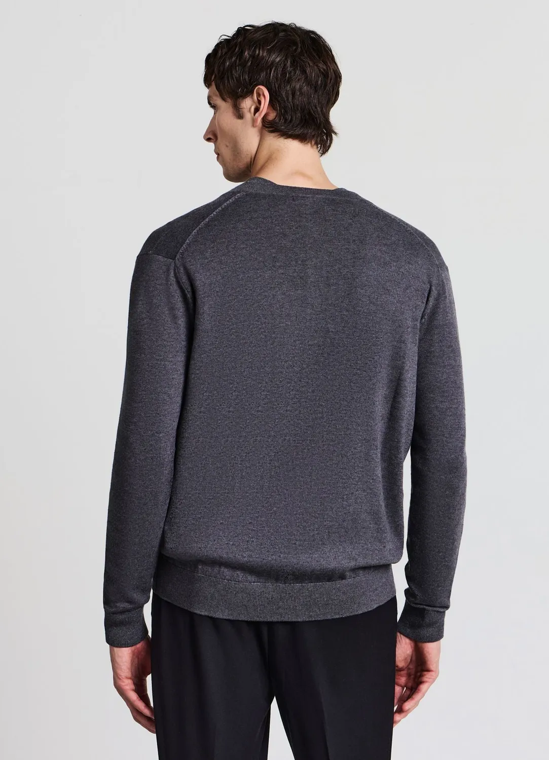 Calliope cardigan boutons homme col rond uni