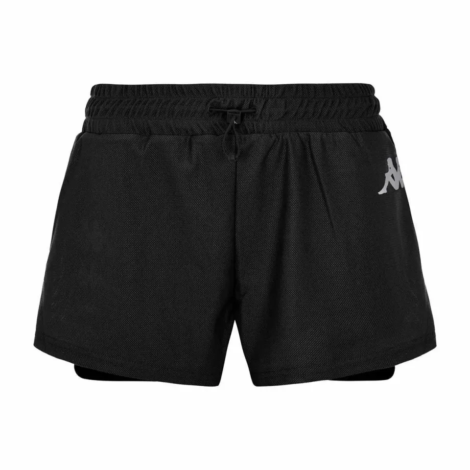 Robe di Kappa Kombat Eden Short Noir Femme Training Slim