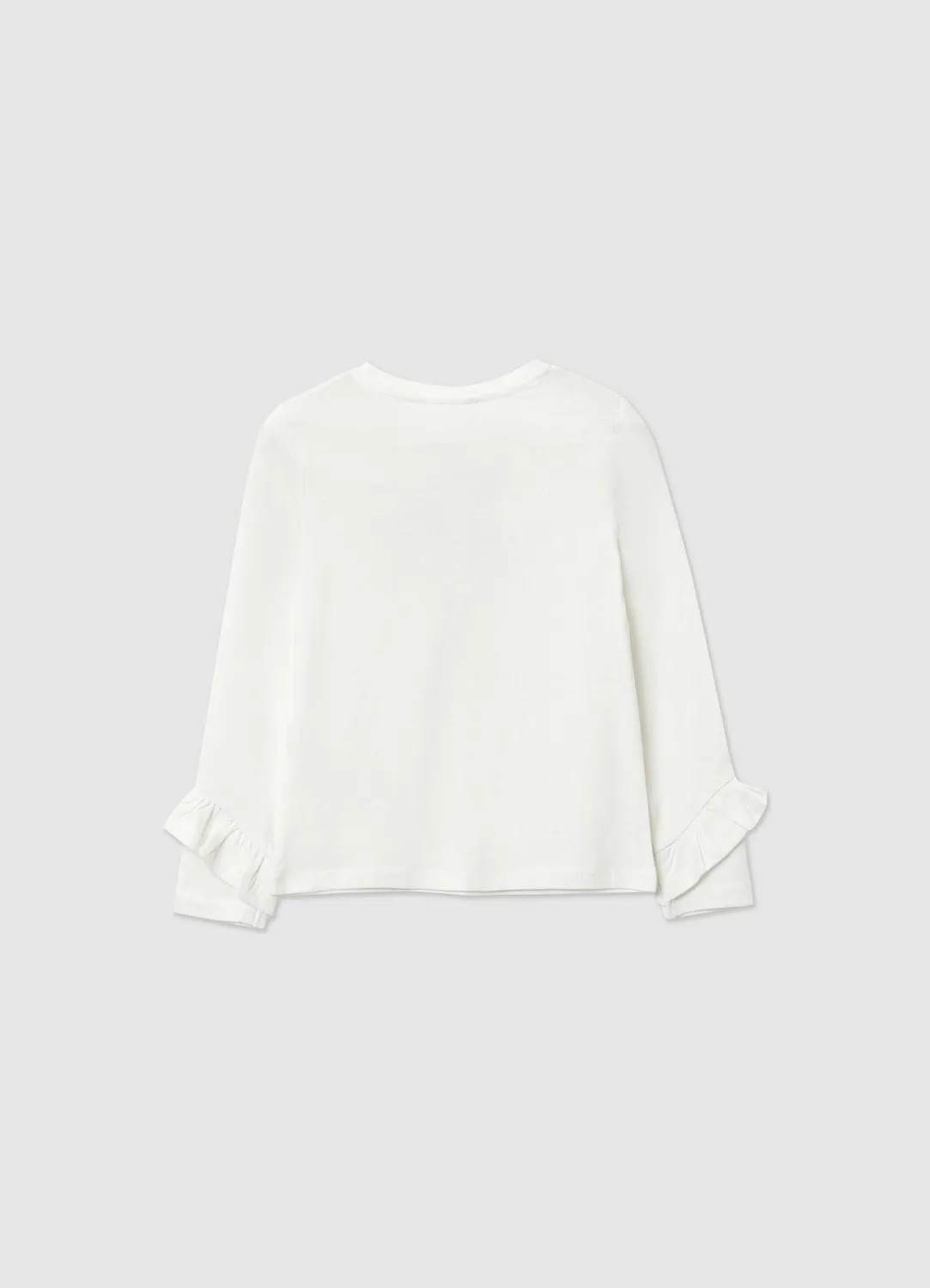 Calliope t-shirt fille coeurs volants manches longues