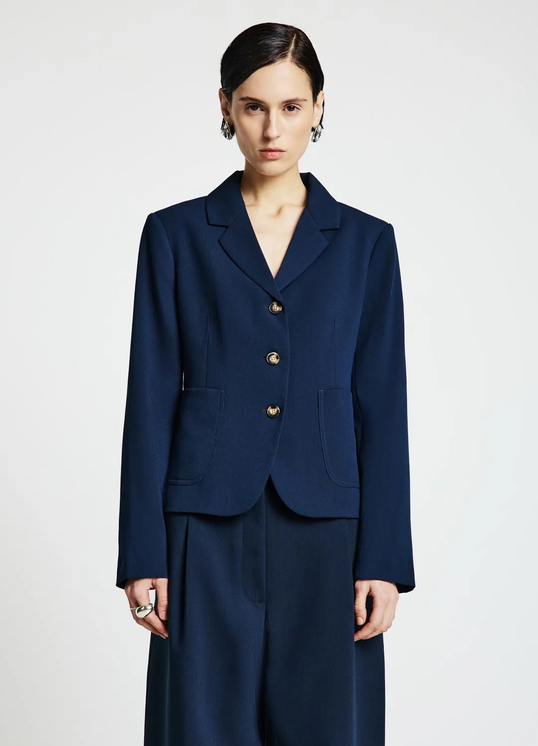 Calliope veste poches plaquées femme 3 boutons