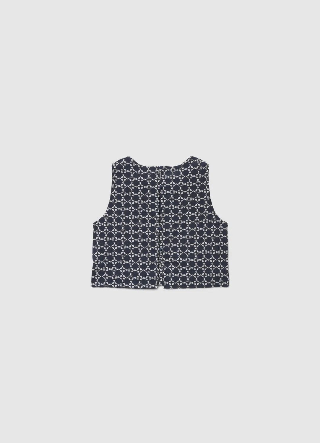 Calliope top sans manches motif all-over