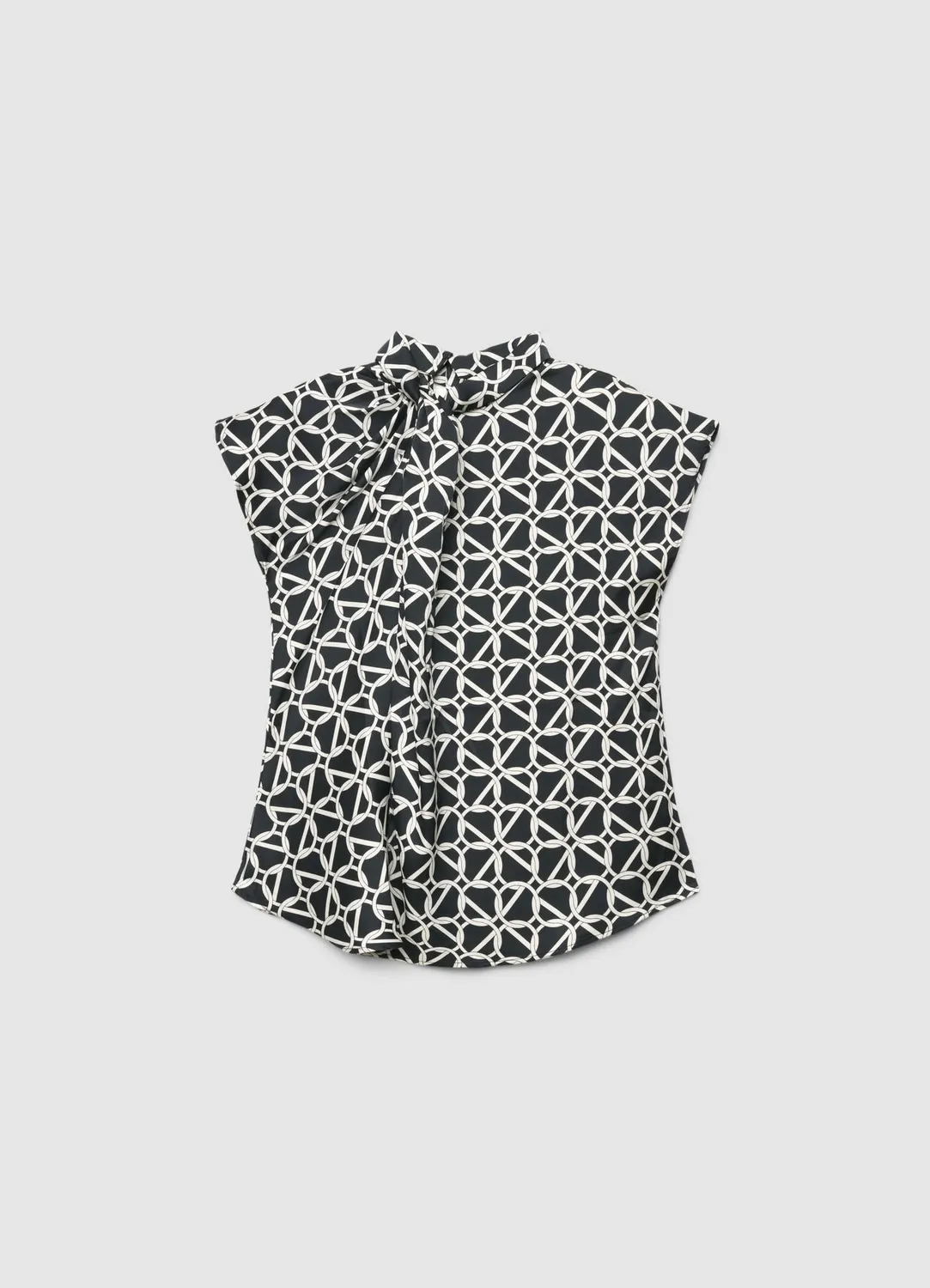 Calliope Blouse col coréen imprimé chaîne femme