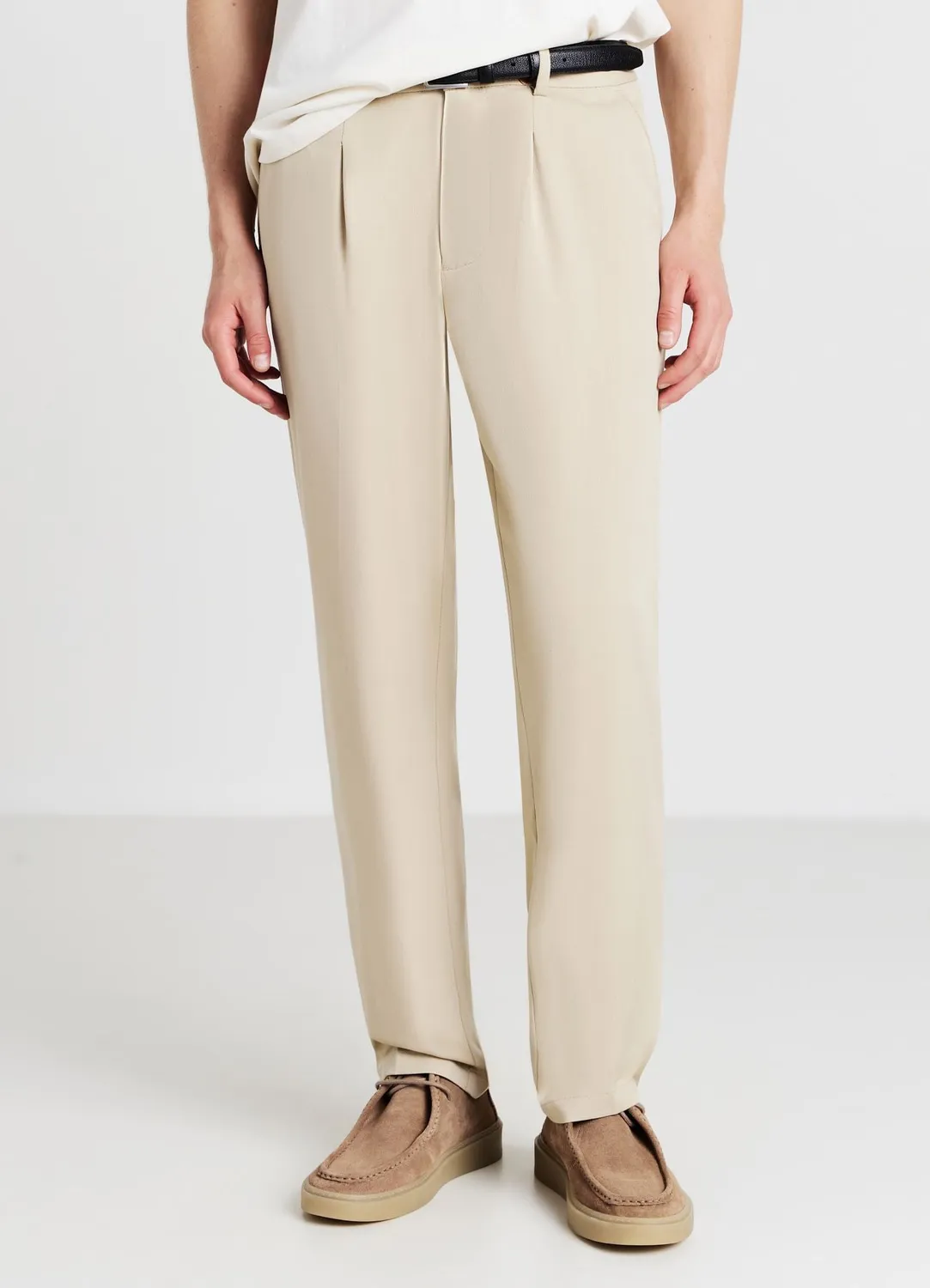 Calliope Pantalon à pinces pantalon homme coupe droite