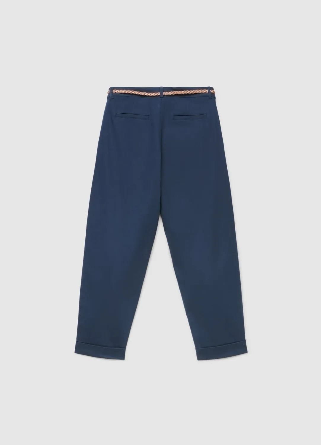 Calliope chino femme ceinture tressée regular