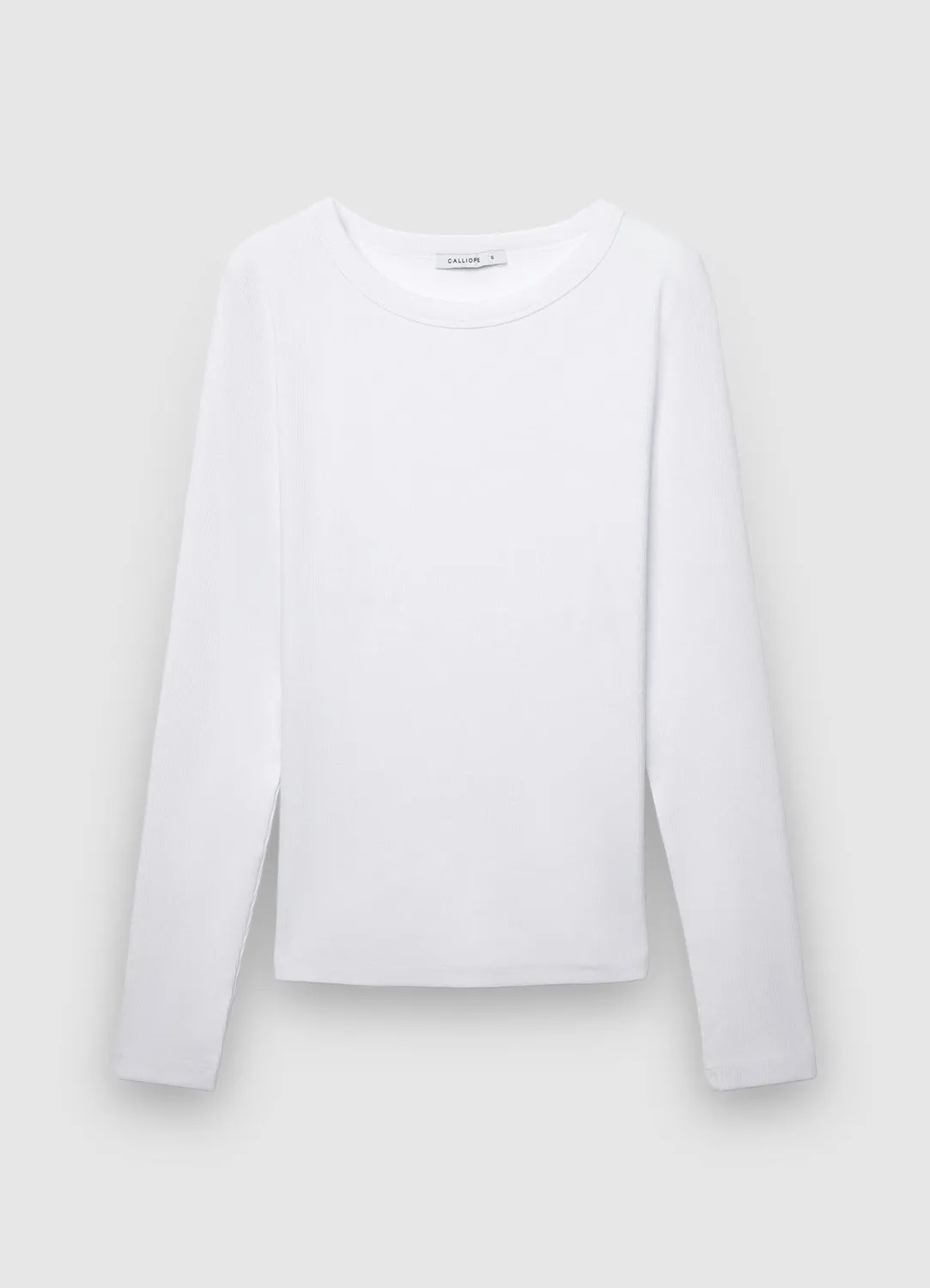Calliope tee-shirt manches longues côtelé femme uni