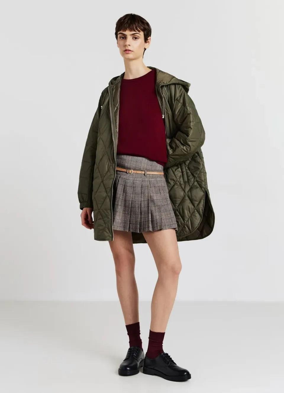 Calliope Pull col rond uni maille fine femme