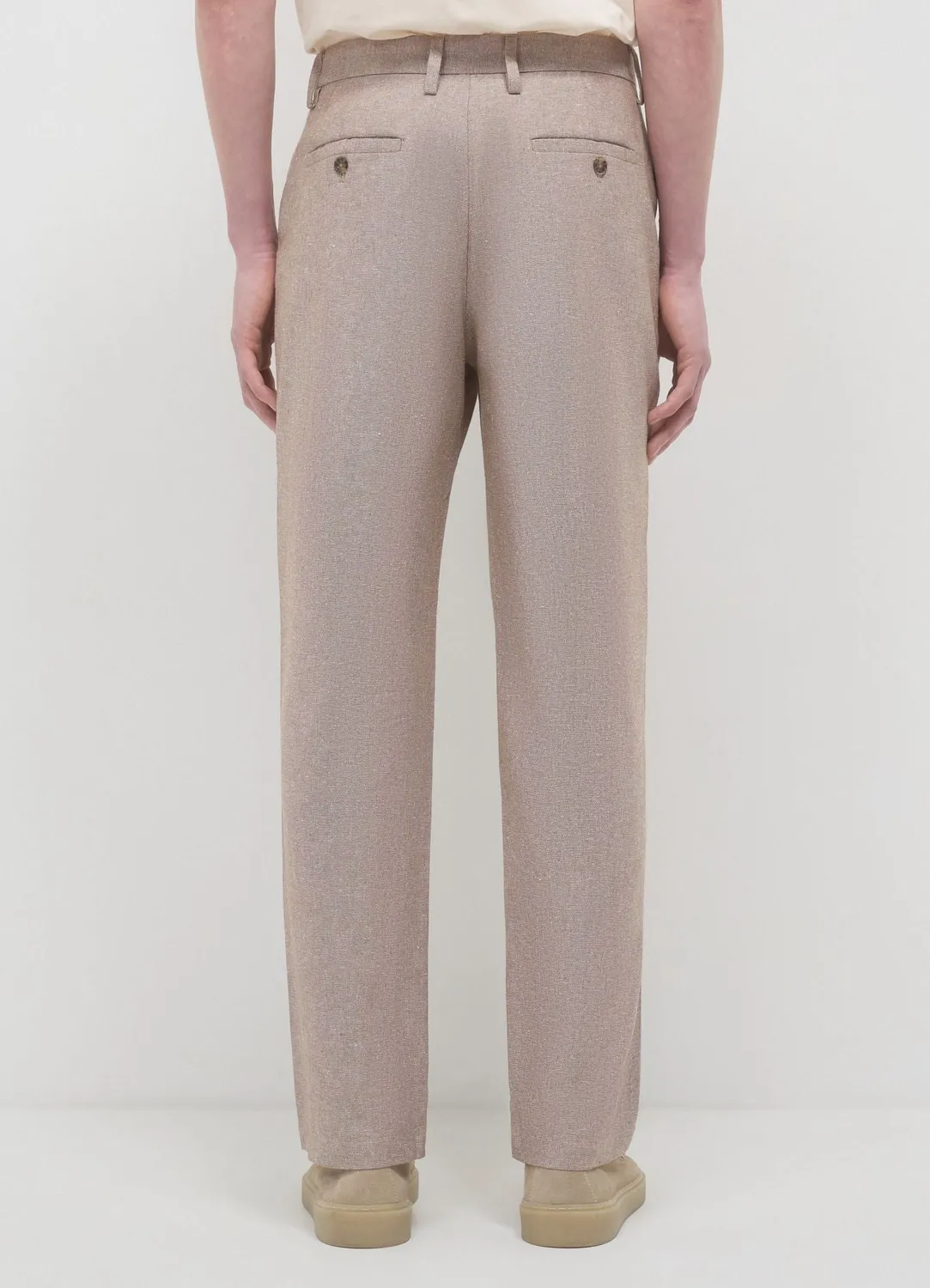 Calliope pantalon chino homme lin coupe regular