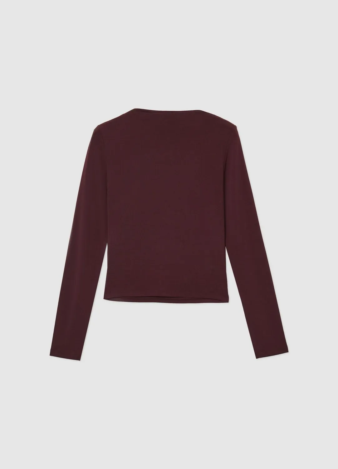Calliope t-shirt froncé épaule manches longues