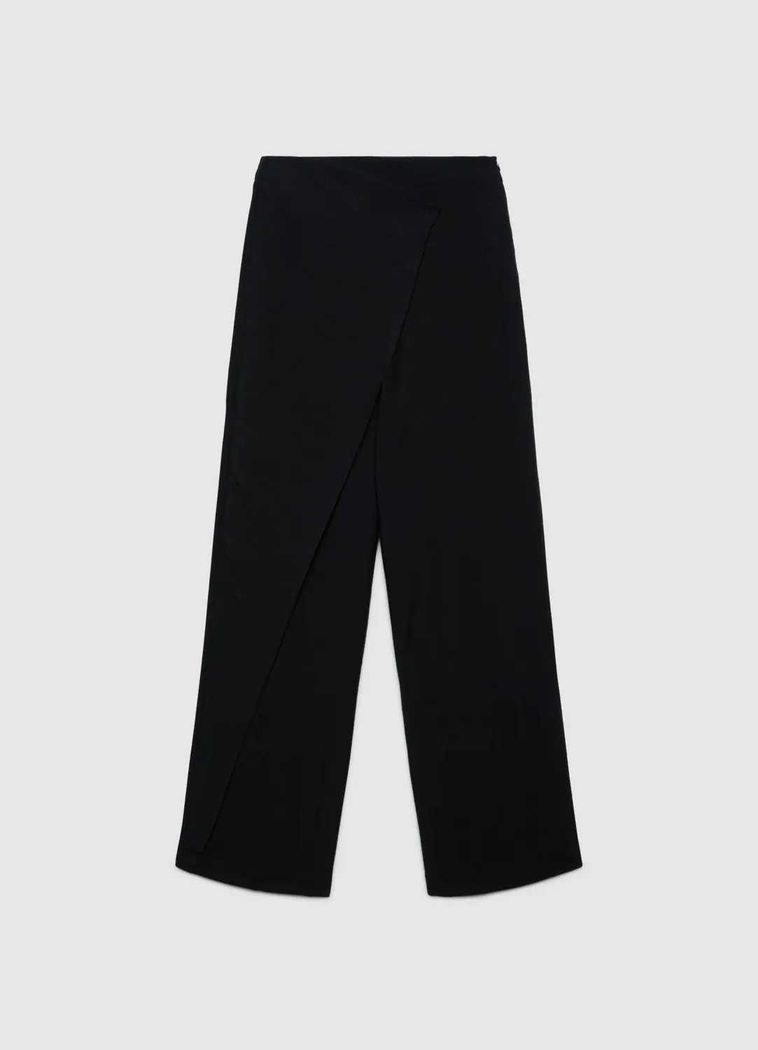 Calliope pantalon panneau drapé pantalon taille haute femme