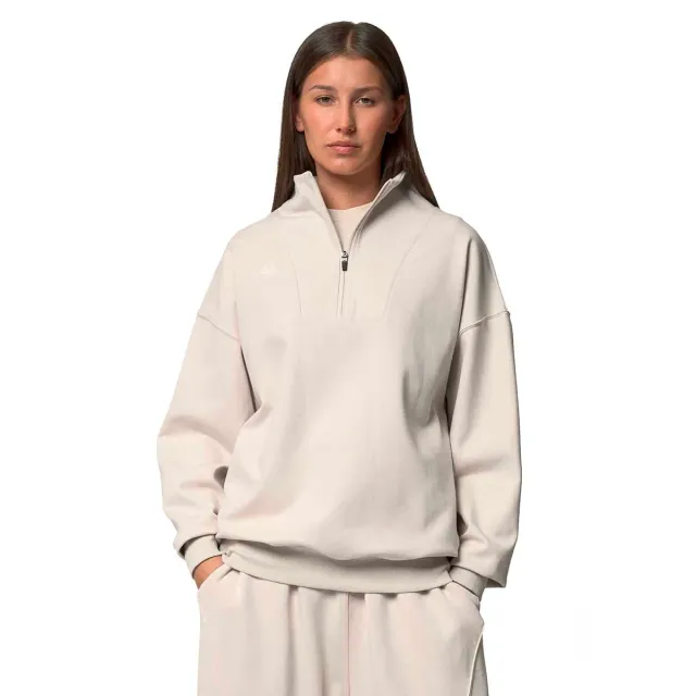 Robe di Kappa Ileria sweat femme beige demi-zip