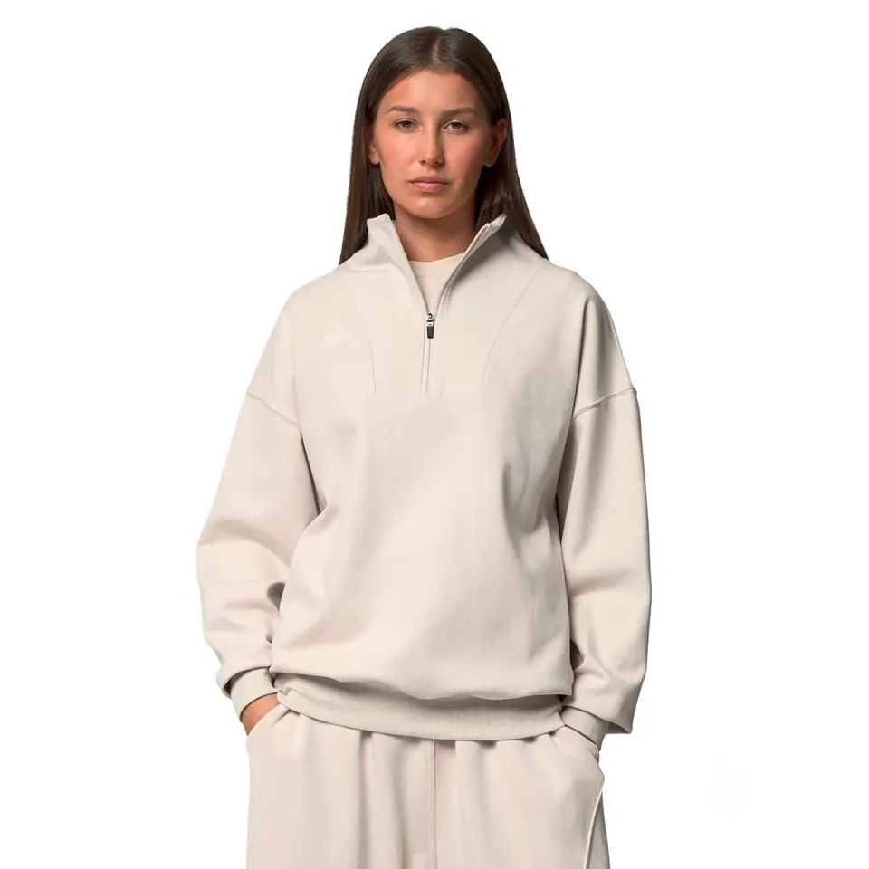 Robe di Kappa Ileria sweat femme beige demi-zip