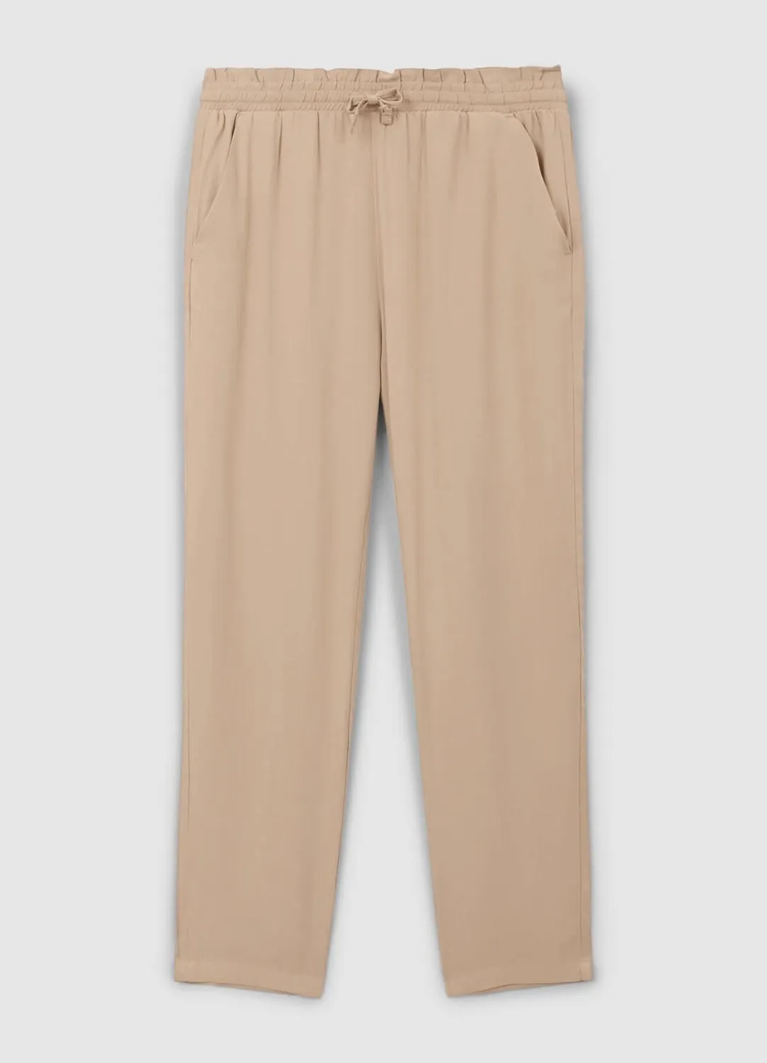 Calliope pantalon long femme uni à cordon