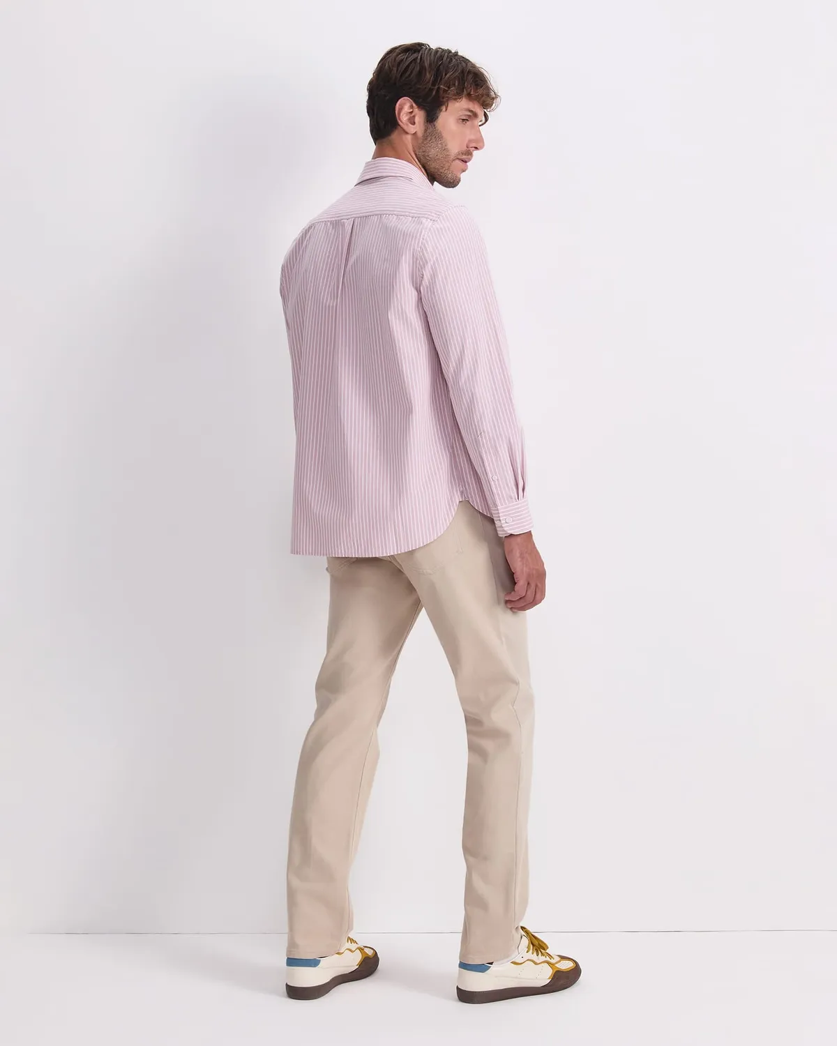 Sportscraft chemise rayée popeline coton homme manches longues