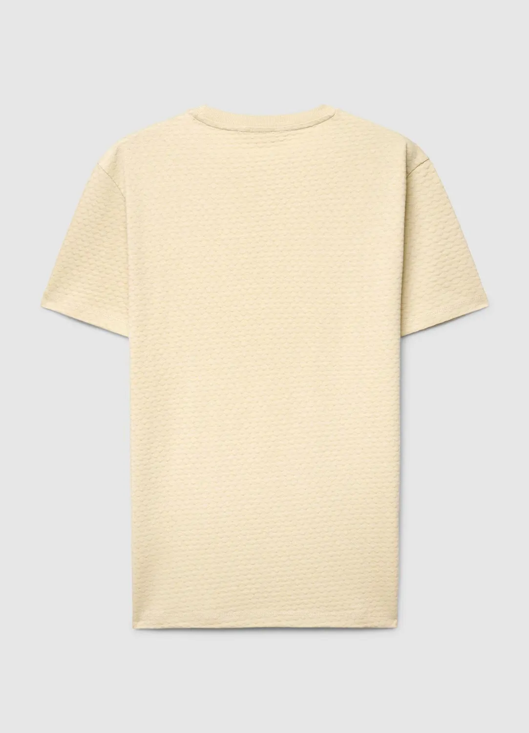 Calliope T-shirt homme à losanges en relief col rond