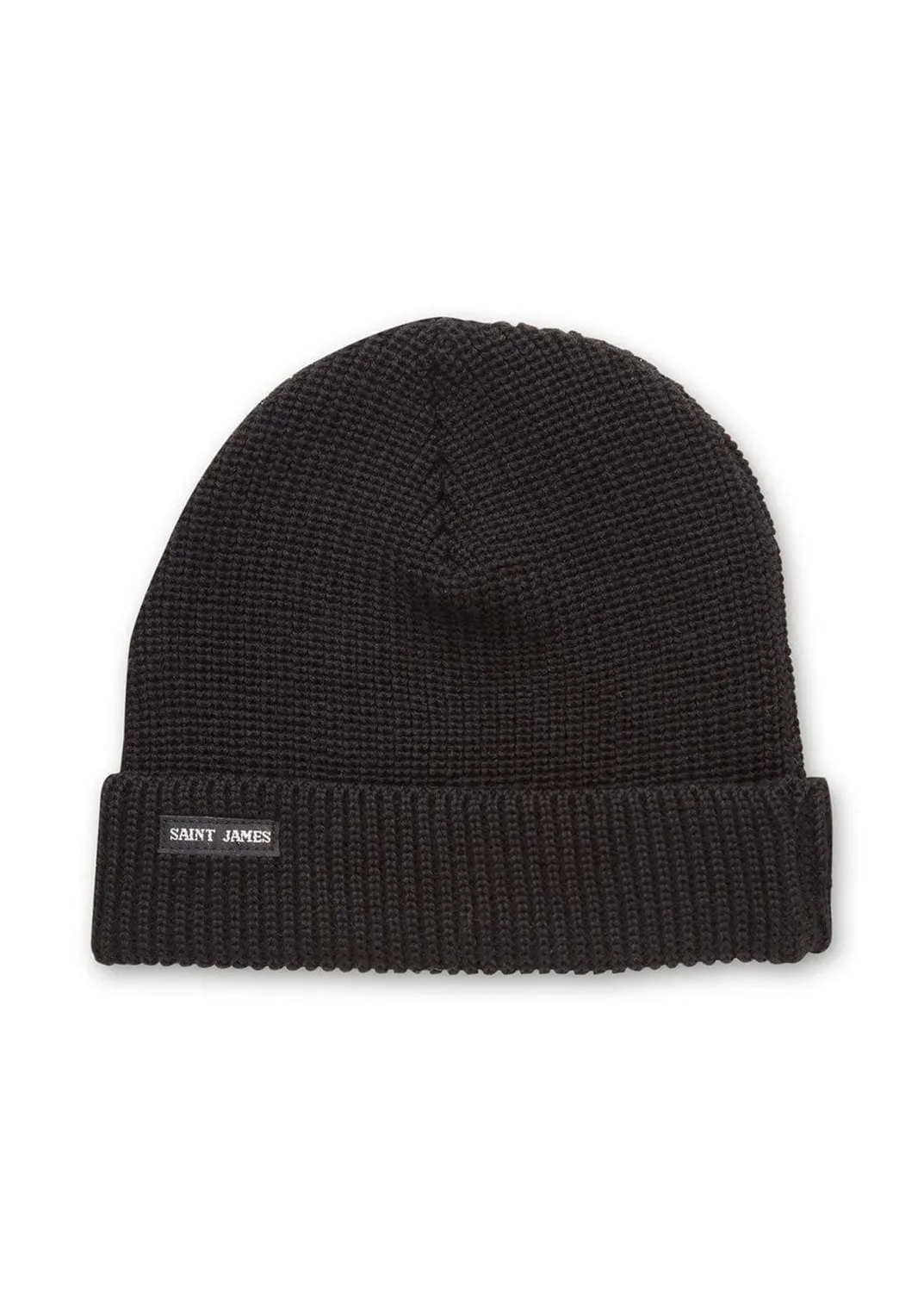 Saint James Perlé bonnet noir laine adulte
