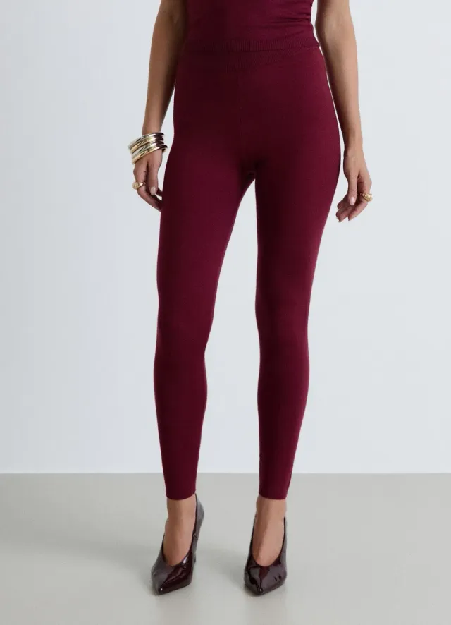 Calliope leggings long femme uni taille haute