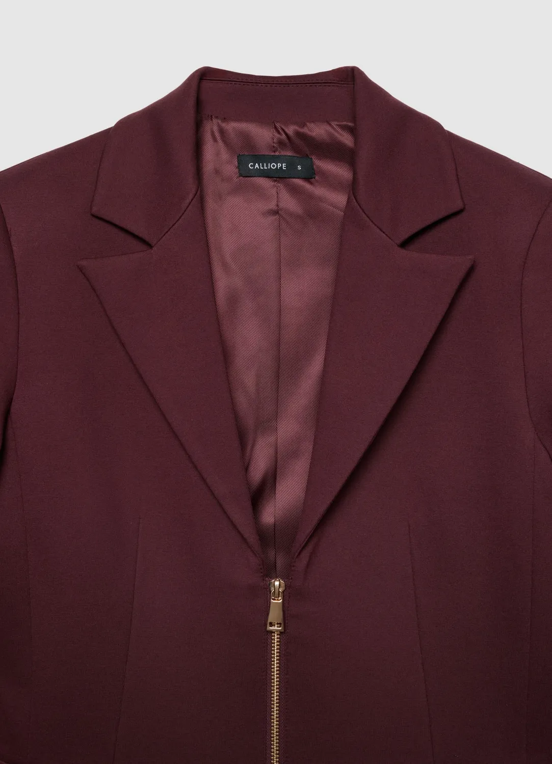 Calliope veste zippée femme col tailleur
