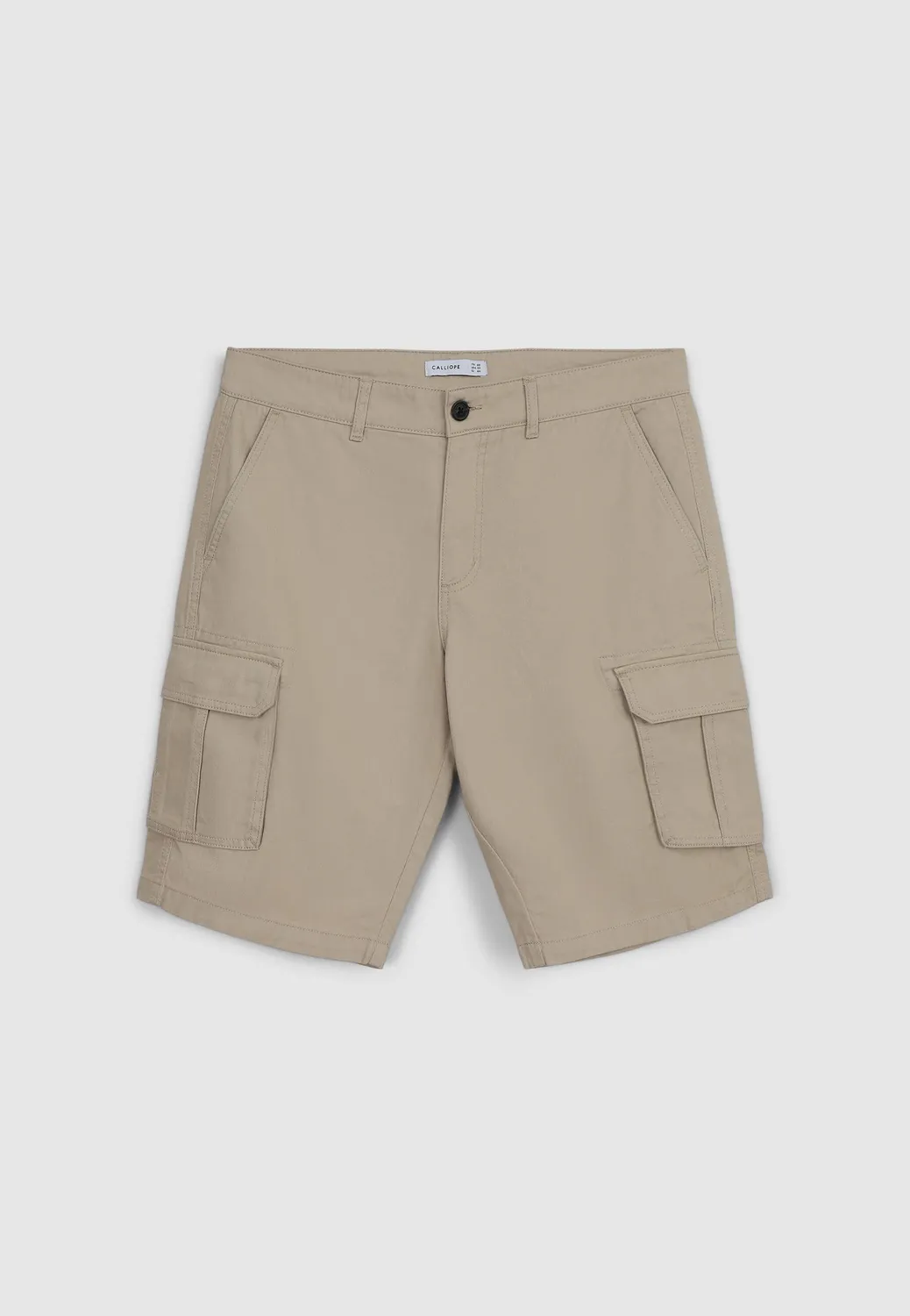 Calliope short cargo homme coton uni regular