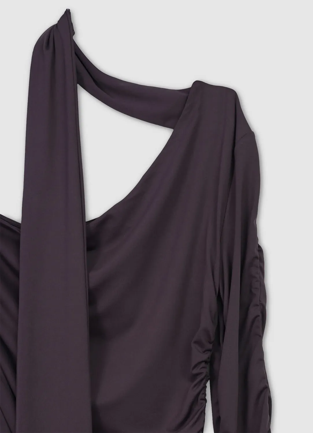 Calliope Body asymétrique drapé uni femme